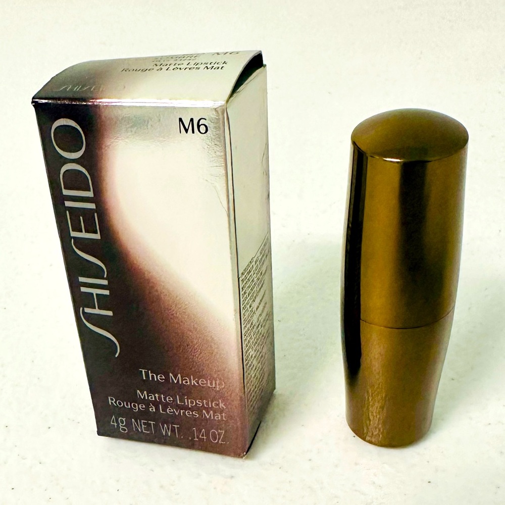 Shiseido matte lipstick dark red. NIB. Beautiful color